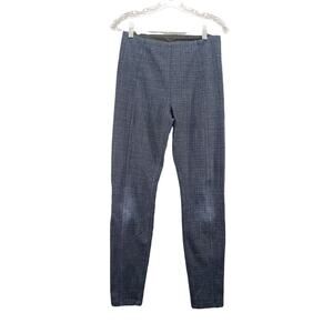 Liverpool Womens Dress Pants Size 6 Blue Check Pattern Distressed